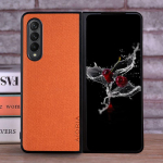 &Uuml;mbris Samsung Galaxy Z Fold 6 coque Luksuslik tekstiil Nahast &uuml;mbris samsung galaxy z fold 6 &uuml;mbris capa Z fold 6 punane