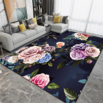 V&auml;rvitud lilledega Tr&uuml;kitud vaip Pestav elutuba Magamistoa P&otilde;randamatt Libisemiskindel diivan Diivanilauad Suurel alal Dekoratiivvaibad 140*200cm