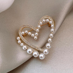 Heart Pearl Classic Pross Pins Riietus Kleit T-s&auml;rk S&uuml;da sall Prossid 3*3.3cm