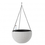 Isekastvad rippuvad istutusmasinad siseruumides, v&auml;litingimustes, paksendatud rippkorv-lillepott veetaseme indikaatoriga ripppott kaktuste &uuml;rtide jaoks L valge