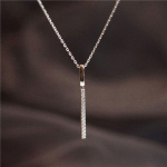 925 h&otilde;bedane kaelakee naistele pika ribaga CZ kaelakee kaelakee peened ehted kingitused S-N739