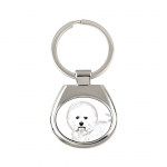 Bichon Frise, Bichon Tenerife, Bichon a poil frise - keychain with a dog, keychain with a print, personalized pendant from the Art-Dog brand