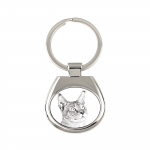 Chausie - keychain with a cat, keychain with a print, personalized pendant from the Art-Dog brand