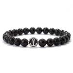 Uus Obsidiaaniv&auml;rviline Empyreani kivist helmestega k&auml;ev&otilde;ru, meeste roostevabast terasest reguleeritav ankurk&auml;ev&otilde;ru, paari k&auml;ega ehe Pulsera