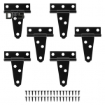 Kuuri ukse T-rihma hinged Roostekindlad korrosioonikindlad Lihtne paigaldada Sobiva disainiga raskeveokite kuuriukse riistvara hinged 6pcs