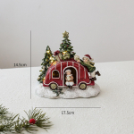 Valgustatud j&otilde;ulukujuke Xmas Decor Collection vaigust lauapealne kaunistus kingitus lauale