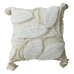 Tikandiga padjap&uuml;&uuml;r Tuttidega puuvillane linane dekoratiivpadi 45x45cm