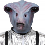 3D Realistlikud Tulnukad Lateksist T&auml;ispea Maskid UFO Naljatuse Kost&uuml;&uuml;m Halloweeni Cosplay Peo Rekvisiidid Hirmutav Peo Kaunistus Uudsus Mask sinine