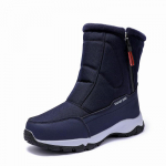 Meeste talvised soojad lumesaapad libisemiskindlad veekindlad s&auml;&auml;re keskosa pahkluu saapad T&otilde;mblukuga kunstkarusnahast vooderdisaapad V&auml;lissport Matkasaapad Meeste 40 sinine