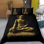 Kuningas Kuninganna Suurus Buddha Voodipesu Komplekt Boho Mandala V&auml;rviline Disain Jumal Ganesha Kuningas Pol&uuml;ester Tekikott India S&uuml;mbol Tekikott 200x200cm 3pcs