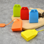 Tea Infuser toidukvaliteediga kuumakindel lahtiste lehtede teekoti kurn punane