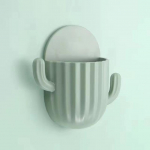 Hambaharja hoidik majapidamissein isekleepuv &otilde;mblusteta kaktusehoidik pardel Korraldaja &auml;ravooluriiul Vannitoa tarvikud valge