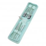 7/10/12/16/22/35 tk k&uuml;&uuml;nel&otilde;ikuri komplekt kunstnahast &uuml;mbrisega K&uuml;&uuml;nek&auml;&auml;rid Eagle Hook Roostevabast terasest manik&uuml;&uuml;ri pedik&uuml;&uuml;ri komplekt Kaasaskantav trimmikomplekt 7pcs