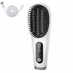 Kaasaskantav juuksesirgendaja hari 3 temperatuuri kiire soojenemine USB Laetav negatiivsete ioonide kuum hari elektriline lokkis juuste kujundamise lahtistav kamm valge