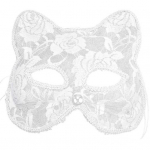 Naiste seksikas pits rebane kass n&auml;gu silm n&auml;gu mask Halloweeni peo cosplay rollim&auml;ng valge