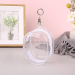 10Cm Widened Version Pvc Transparent Bag Keychain Display Bag Storage Case Organizer Box Storage Pouch Wallet Toy Doll Bag