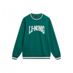 Li Ning spordielustiili seeria kirjatr&uuml;kiga fliisist pullover-dressipluus unisex dressipluus tumeroheline AWDTB51-3 S