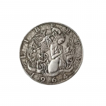 Hobo Nickel 1964-D Kennedy pooledollariline m&auml;lestusm&uuml;nt vagrantne m&uuml;nt