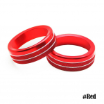 2 tk kliimaseadme raadionupu r&otilde;ngad vahelduvvoolu juhtl&uuml;liti nupu dekoratiivne r&otilde;nga kate Ford Mustang 2015-2020 heliviimistluse jaoks punane