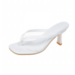 Mood Mood &otilde;hukesed pumbad virsikuv&auml;rvi kingad 2024 sussid raja varbaaasaga sandaalid kuulsuste slaidid naiste kommid k&otilde;rged kontsad, s&otilde;rmus pl&auml;tud 35 valge