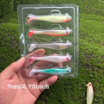 Silikoonist aerusabaga ujumislant, v&auml;rvilised bassip&uuml;&uuml;gi jigipead, forellis&ouml;&ouml;t mage- ja merevee jaoks 276inch mitmev&auml;rviline