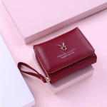 Moodne naiste rahakott L&uuml;hike naiste m&uuml;ndikott Rahakotid naistele kaardihoidja V&auml;ike naiste rahakott Naiste Hasp Mini Clutch punane