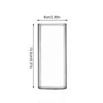 Kandiline klaasist tass kohvikruus kuumakindel veetassid Veiniklaasist l&auml;bipaistev teekruus joogipiima jaoks &otilde;llemahla magustoit 250-450ML