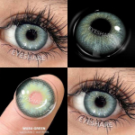 EYESHARE Colored Contact Lenses Natural Color Lenses Black Pupils Blue Contact Lenses Green Contact Lenses Fashionable Red Contact Lenses 1 Pair