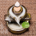 1 tk Waterfall viirukip&otilde;leti Backflow Mini Buddha viiruki tagasivoolu viirukihoidja