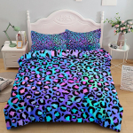 H&uuml;ppav Leopard T&auml;pid Voodipesu Komplekt &Uuml;he Inimese Twin Kahekohaline Queen King Cal King Suurusega Voodipesu Komplekt 150x200cm 3pcs