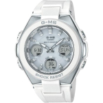 CASIO Baby-G MSG-W100-7AJF [G-ms 2HRadio Wave Solar Watch PL Band White/Silver] Round Watch White