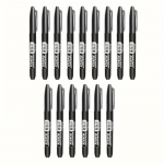 15 tk 1,5 mm p&uuml;simarker, v&auml;rviline kunstimarker, peeneteraline veekindel tint, peenots, paks otsak, must sinine punane tindiga v&auml;rvimarker must