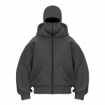 Y2K Gothic Harajuku Double Hat Design Sportswear Winter Hoodie S