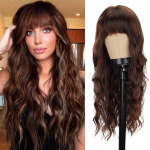 MISS PARUKAS s&uuml;nteetilised pikad mustad tukkidega parukad Naturaalsete laineliste juustega Parukas naistele Kuumakindel igap&auml;evaseks Cosplay peol 65cm