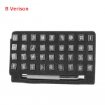 T&auml;hestiku tembeldamiskomplekt 26 suurt&auml;ht +10 number 33 tk/37 tk Nahast k&auml;sit&ouml;&ouml;t&ouml;&ouml;riistad templistantsimiskomplekt nahast tembeldamist&ouml;&ouml;riist naha meisterdamise t&ouml;&ouml;riista jaoks A Version