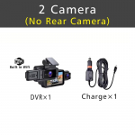 Wifi 2/3 kaameraga auto DVR armatuurkaamera FHD 1080P 3 kanaliga objektiiviga armatuurkaamera sisemus armatuurkaamera videosalvesti must kast Super Night Vision 2 Lens
