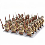 24 tk/partii s&otilde;jav&auml;e ehitusplokk nukk Teise maailmas&otilde;ja armee Phalanxi komplekt ehitusplokk m&auml;nguasi