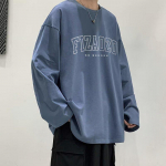 2024 Meeste Pikkade Varrukatega T-s&auml;rk S&uuml;gisene Aluss&auml;rk Pikkade Varrukatega Puuvillane S&uuml;gisene Hongkongi Stiilis Tr&uuml;kiga Vaba Trendikas &Uuml;lemine 8XL