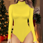 Naiste &uuml;hes t&uuml;kis T-s&auml;rk &otilde;huke pikkade varrukatega poolk&otilde;rge kaelusega &uuml;hev&auml;rviline kombinesoon XL