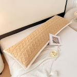 120/150/180 cm pikk pl&uuml;&uuml;sist padjap&uuml;&uuml;r Pehme soe samet voodipesu kehapadja kate Kodusisustus suur paariline flanellist padjap&uuml;&uuml;r (tuum puudub) 150x48cm(No Pillow)