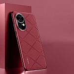 KEYSION Luksuslik Grid Pattern PU nahast &uuml;mbris Huawei nova 13 Pro plaaditud k&otilde;va arvuti p&otilde;rutuskindel telefoni kate Huawei nova 13 Pro jaoks for Huawei nova 13 punane