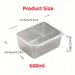 4 tk k&uuml;lmkapi hoiukarp Toidukonteinerid Plastikust kaanega v&auml;rske s&auml;ilituskarp Kaasaskantav hoiukarp K&ouml;&ouml;gikorraldust&ouml;&ouml;riistad 4pcs