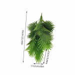 65 cm 12pead suur kunstlik palmipuu troopilised taimed v&otilde;ltspalmilehed plastikust monstera oks koduse pulmapeo kaunistamiseks 2pcs