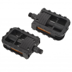 Vintage kokkupandavad maastikuratta pedaalid nailonist libisemiskindlad jalgratta jalatoe osad(Must )