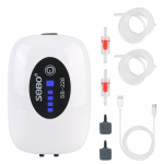 USB-laadimine Ultra vaikne sisetingimustes kalap&uuml;&uuml;gi akvaarium, v&auml;ike kaasaskantav v&auml;ljalasketoru 4800 mAh akvaariumi hapnikupumba kompressor