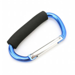 1TK 13.5X7.1cm Beebik&auml;ru Konks Alumiiniumsulamist V&auml;ljas Ronimis Pannal Konks Multifunktsionaalne D-kujuline K&auml;ru Pannal Ostukoti Konksud sinine