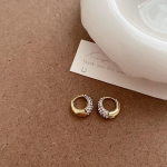 Premium Super Flash tsirkoonist &uuml;mmargune k&otilde;rvaklapp naiste kerge luksuslik elegantne temperament &otilde;rn mood Lihtsad mitmek&uuml;lgsed k&otilde;rvar&otilde;ngad k&otilde;rvar&otilde;ngad