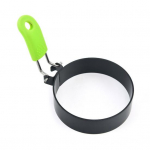 Roostevabast terasest s&uuml;damekujuline munar&otilde;nga vorm Mittekleepuv lillet&auml;he pannkoogi omletivormid munade praadimiseks hommikus&ouml;&ouml;gi v&otilde;ileivaburger sinine