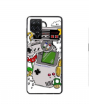 Coque - Maniacase - Samsung Galaxy A12 - Silicone - Consoles Nintendo Vintage - Souple