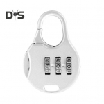 Kombineeritud lukk 3-kohaline tabalukk, kasutajas&otilde;bralik kompaktne disain, kaasaskantav mitmeotstarbeline l&auml;htestatav reisikohvri paroolilukk must